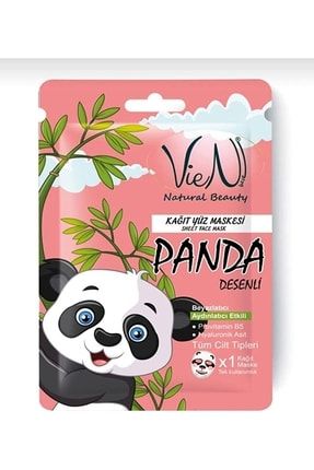 Panda Desenli Kağıt Yüz Maskesi 8691236452189557465232