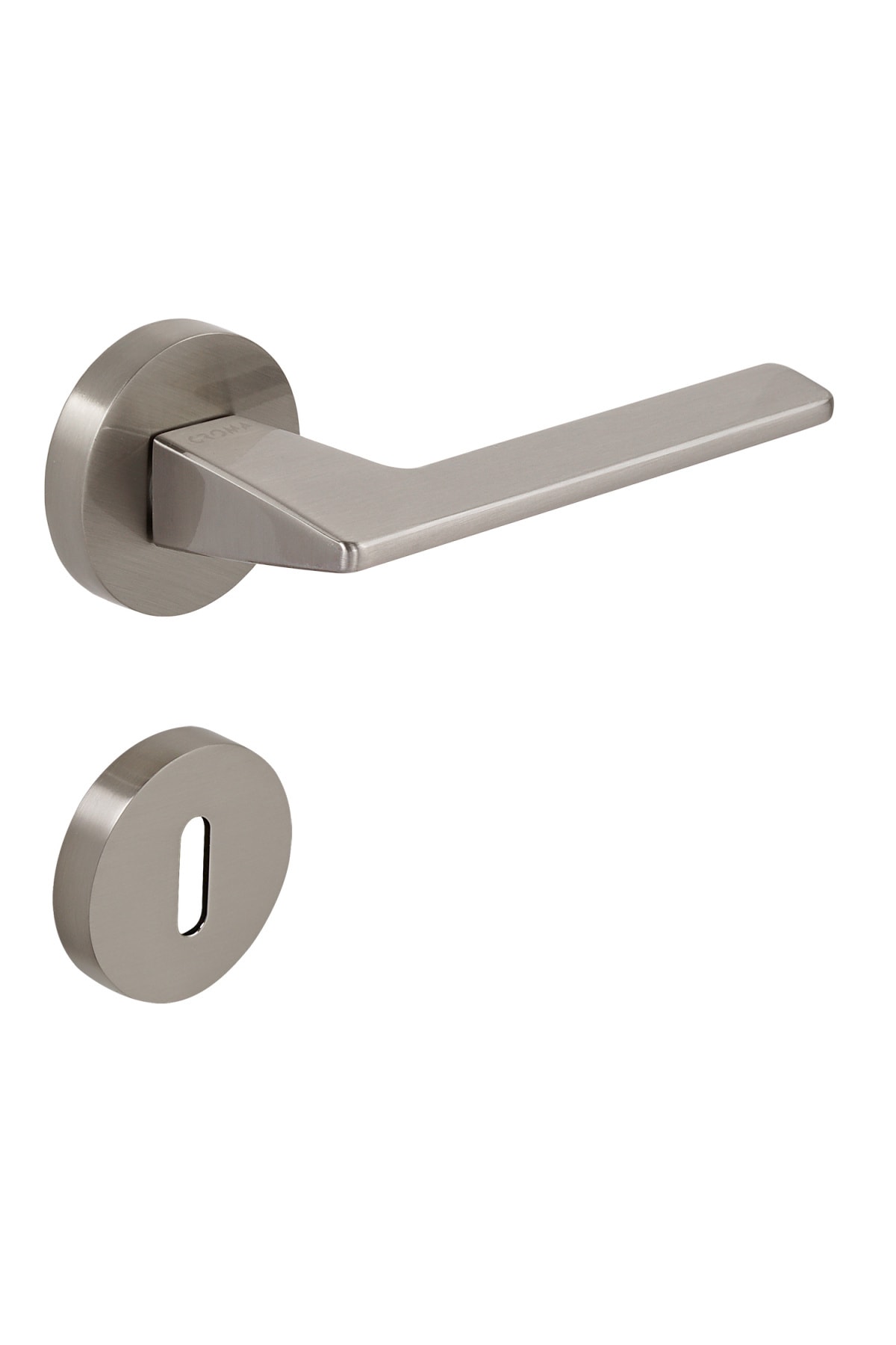 Genel Markalar Croma Via Saten Zamak Yuvarlak Rozetli Lüks Yale (anahtarlı) Kapı Kolu