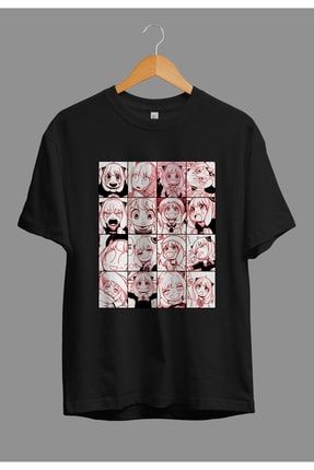 Oversize Spy X Family Anya Forger Anime Karakter Baskılı Özel Tasarım Tişört AKRB0982V