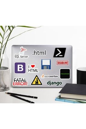 Yazılım & Yazılımcı Laptop Notebook Tablet Etiket Sticker Set P31 HDSTCKR-799