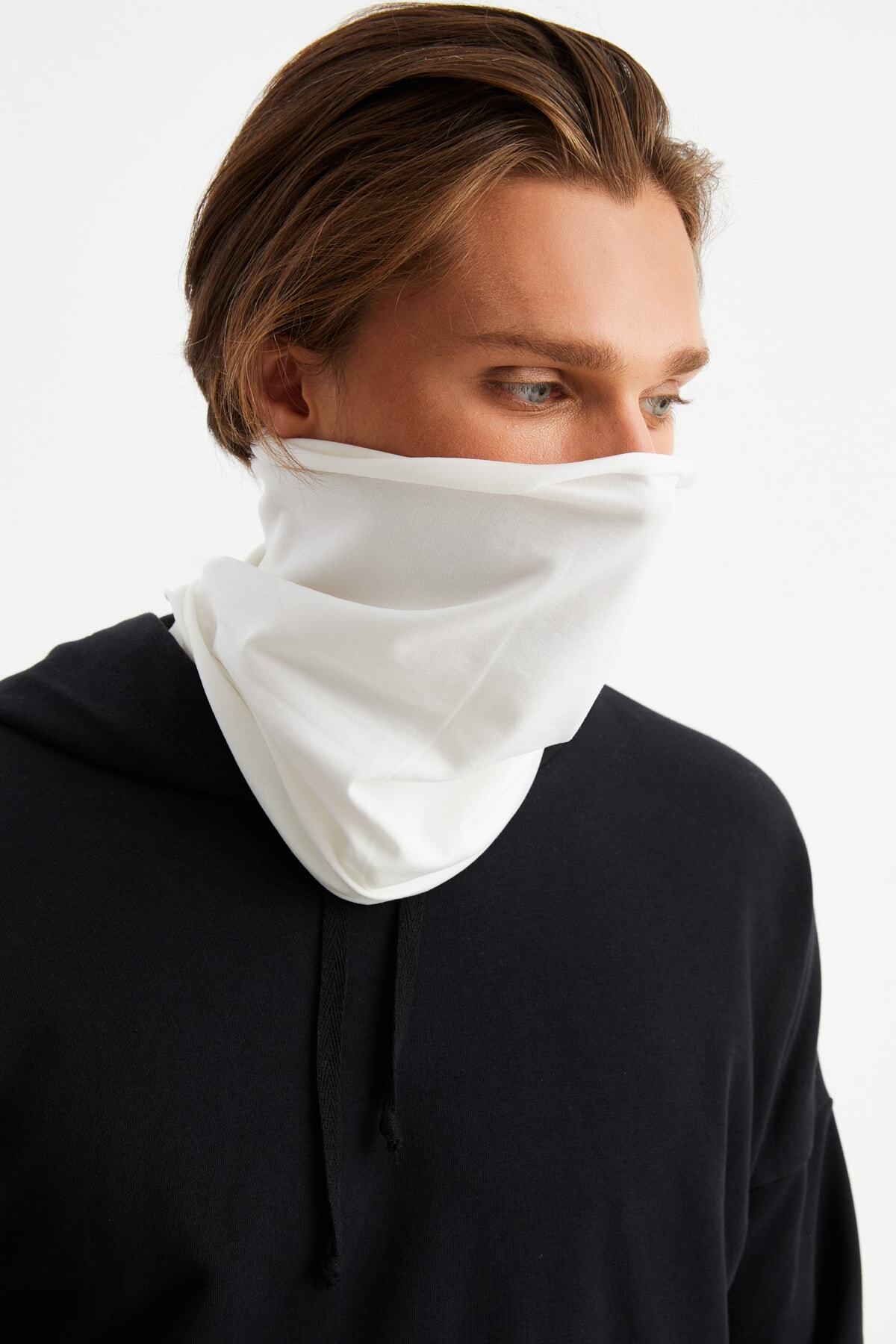 Erkek 4 Fonksiyonlu Koruyucu Pamuklu, Esnek, Terletmez, Bandana, Boyunluk, Buff, Maske 5
