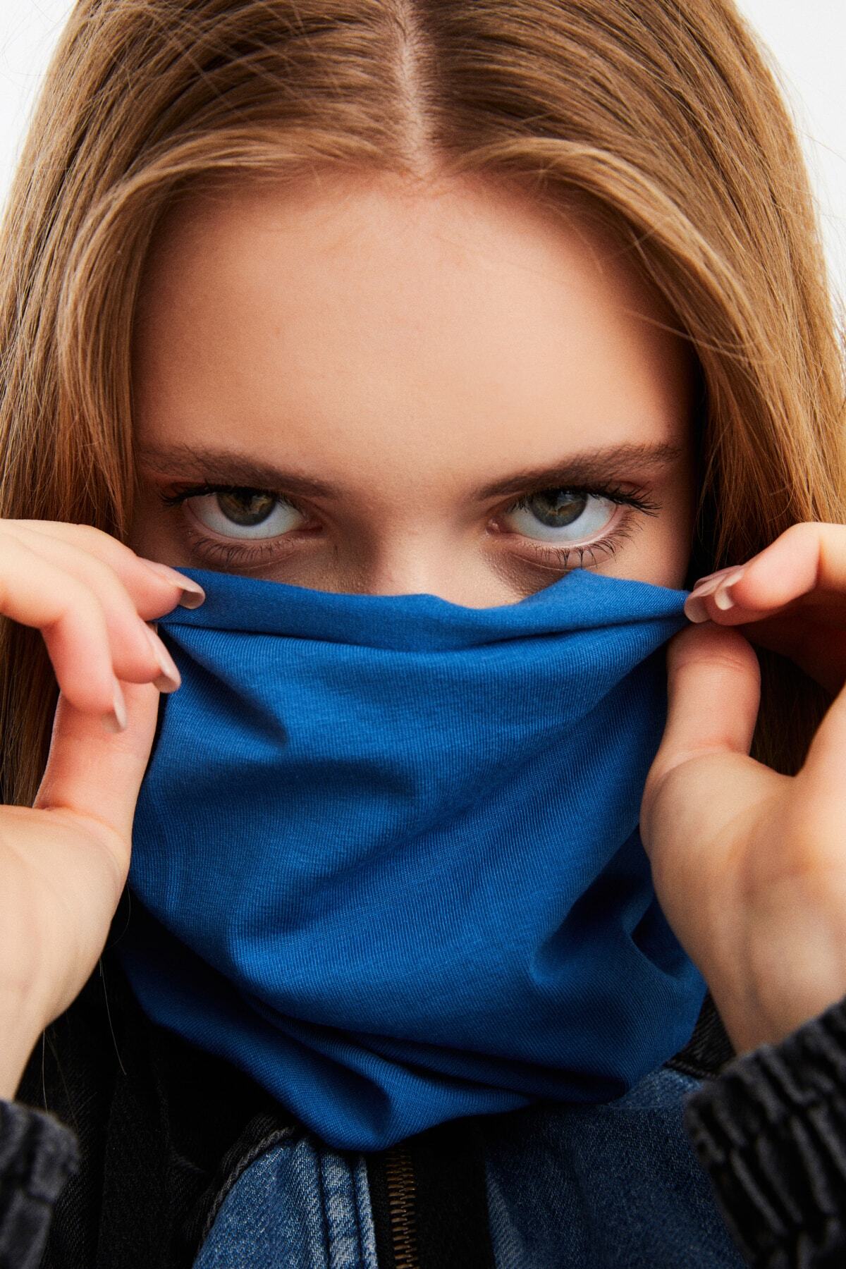 Kadın 4 Fonksiyonlu Koruyucu, Pamuklu, Esnek, Terletmez, Bandana, Boyunluk, Buff, Maske 8