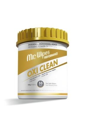 Mr. Wipes Performans Oxi Clean Toz Leke Çıkarıcı 1000 gr (tüm Renklere Renk Koruması Sağlar) TYC00506171172