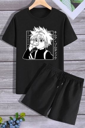 Summer Anime Şort T-shirt Eşofman Takımı MW-SLURPHOODIE