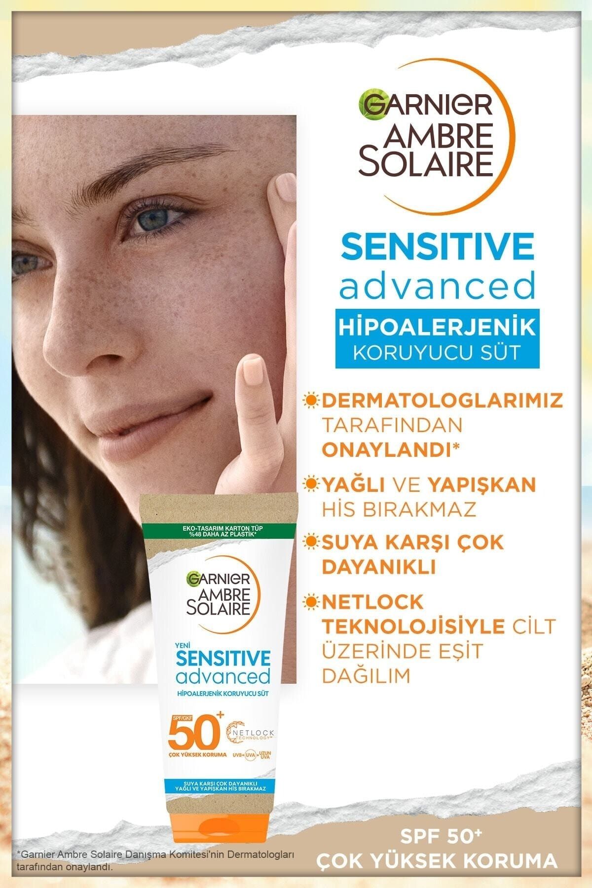 Keyonline -- Ambre Solaire Sensitive Advanced Güneş Koruyucu Süt Gkf50.. 200ml