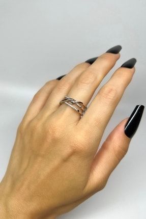 Tiffany Düğüm Model Taşlı Ayarlanabilir Yüzük RDUGUM
