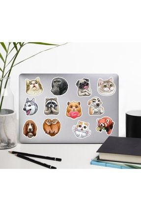 Hayvanlar Laptop Notebook Tablet Etiket Sticker Set P3 HDSTCKR-166