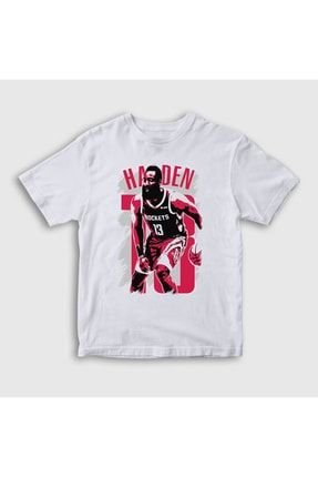 Unisex Çocuk Beyaz James Harden 13 Nba Basketbol T-shirt 295669tt