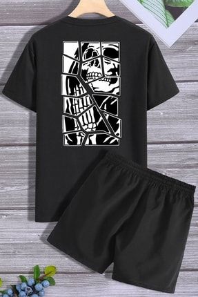Summer Anime Şort T-shirt Eşofman Takımı MW-DECCAL
