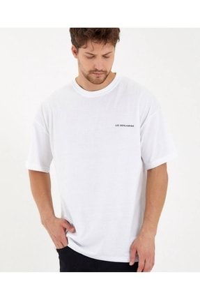 Oversize Unisex %100 Pamuk L-b T-shirt les003