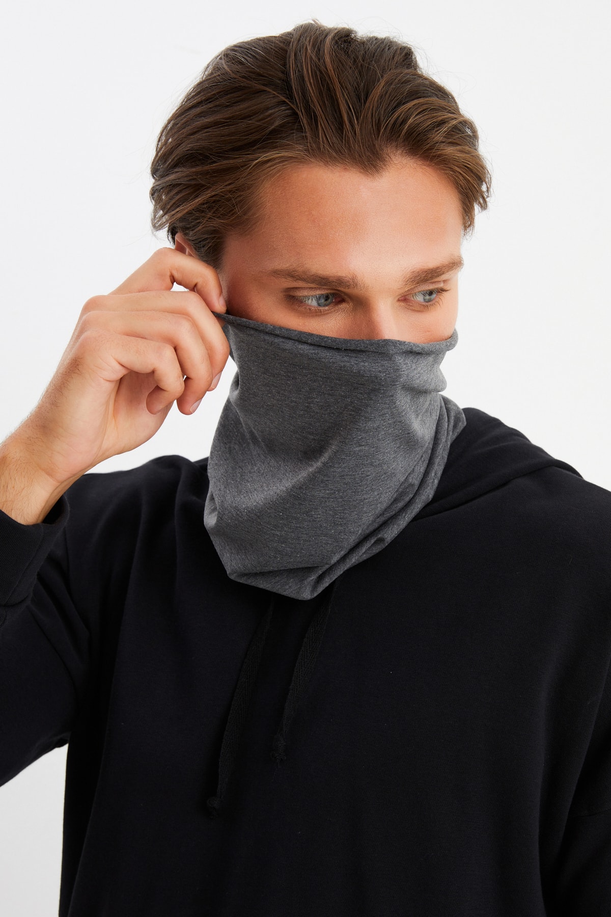 Erkek 4 Fonksiyonlu Koruyucu Pamuklu, Esnek, Terletmez, Bandana, Boyunluk, Buff, Maske 7