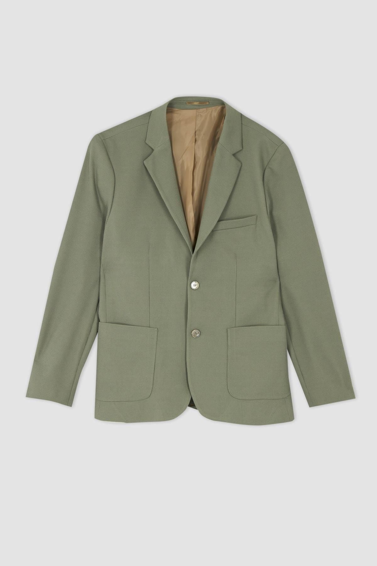 DeFacto Jacke Grün Regular Fit