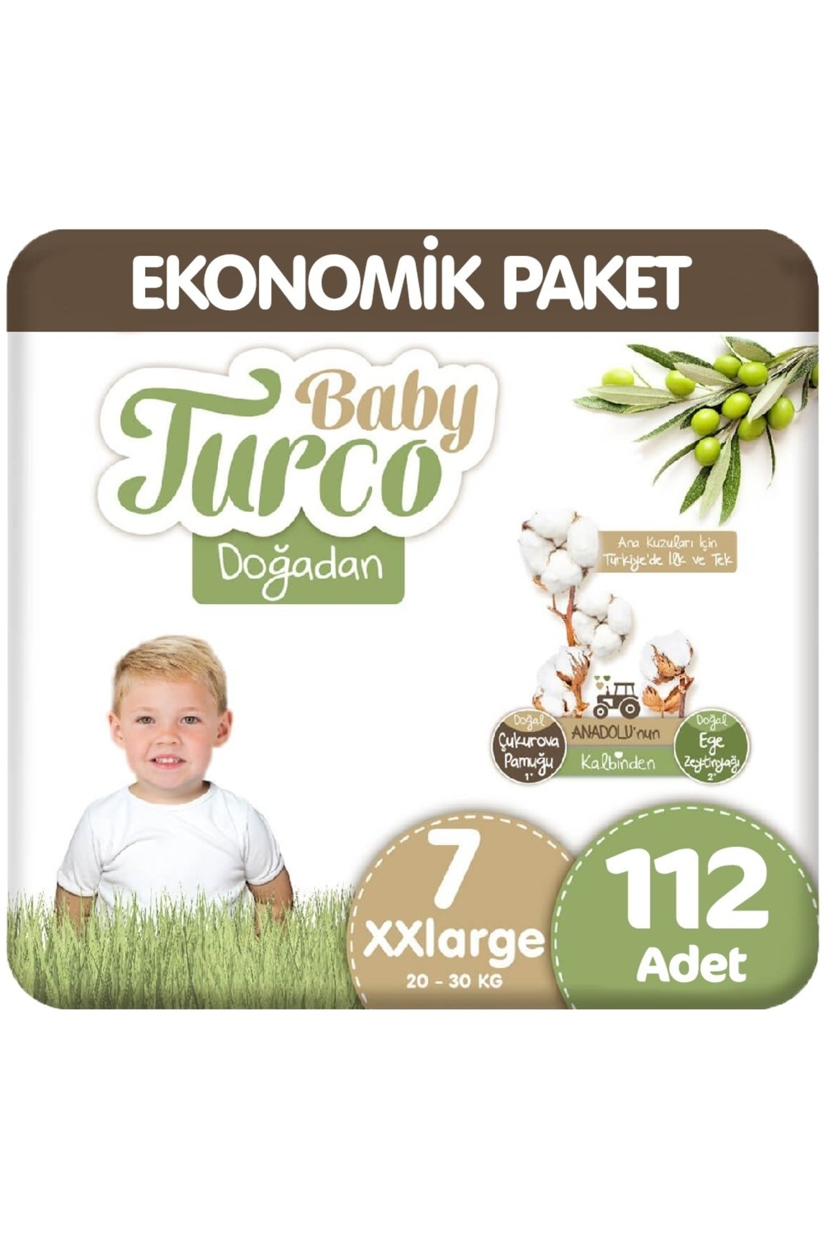 Baby Turco Doğadan 7 Beden Ekonomik 28x4 112 Adet UX7236