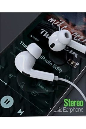 - E3 3.5 mm Uyumlu Jack Stereo Bass Kulaklık Gürültü Izolasyonlu Desenli Kablolu Metal Kulaklık