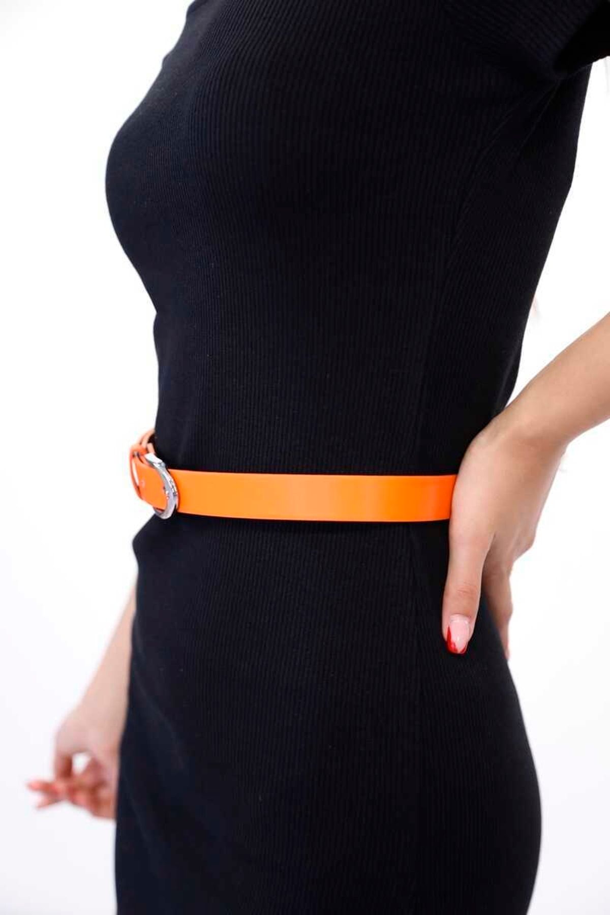 Modaline Park-Thin Belt with D Buckle 3