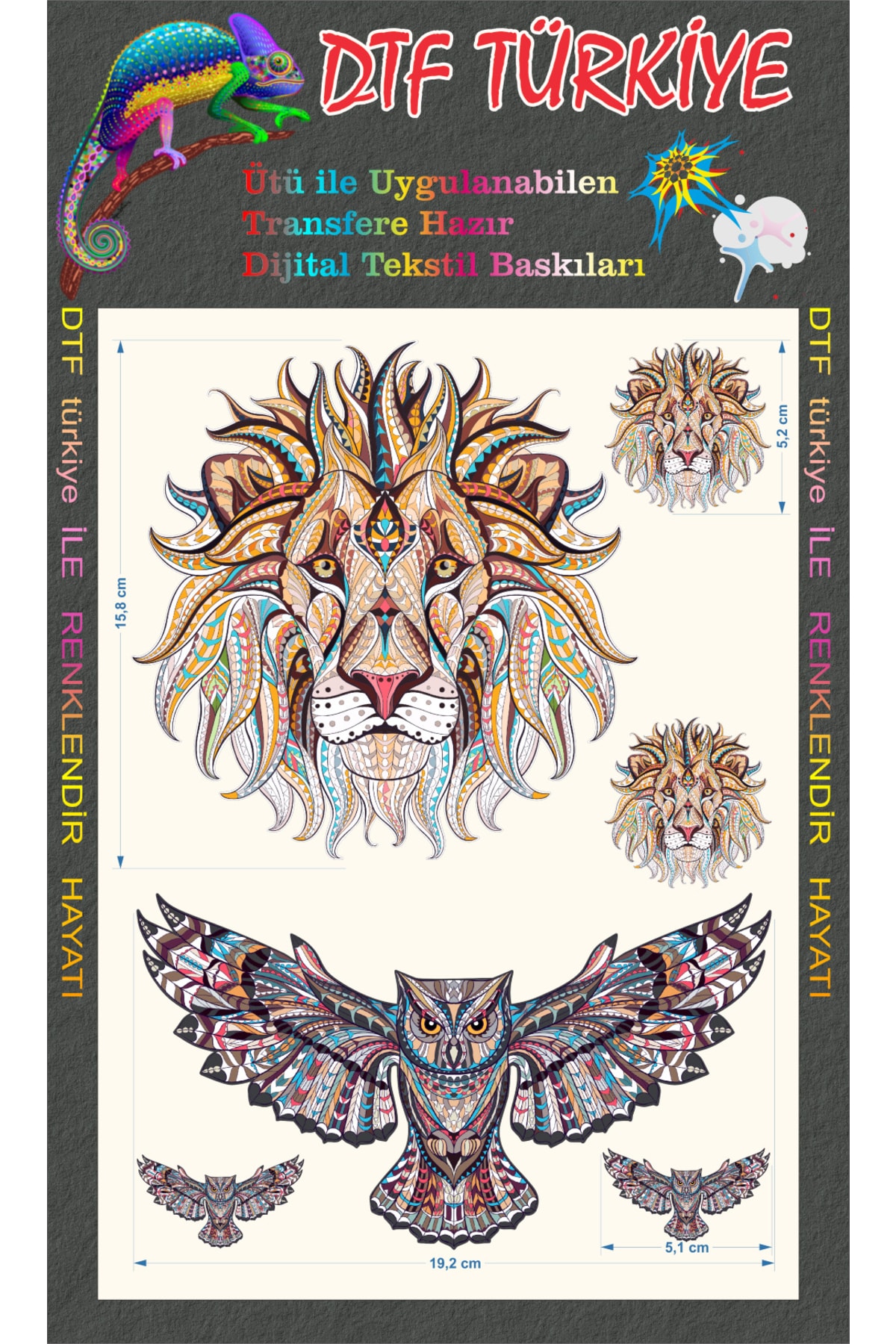Mandala Print- Size a4 Colored Mandala Bski-black Cotton Cloth Print-owl Mandala