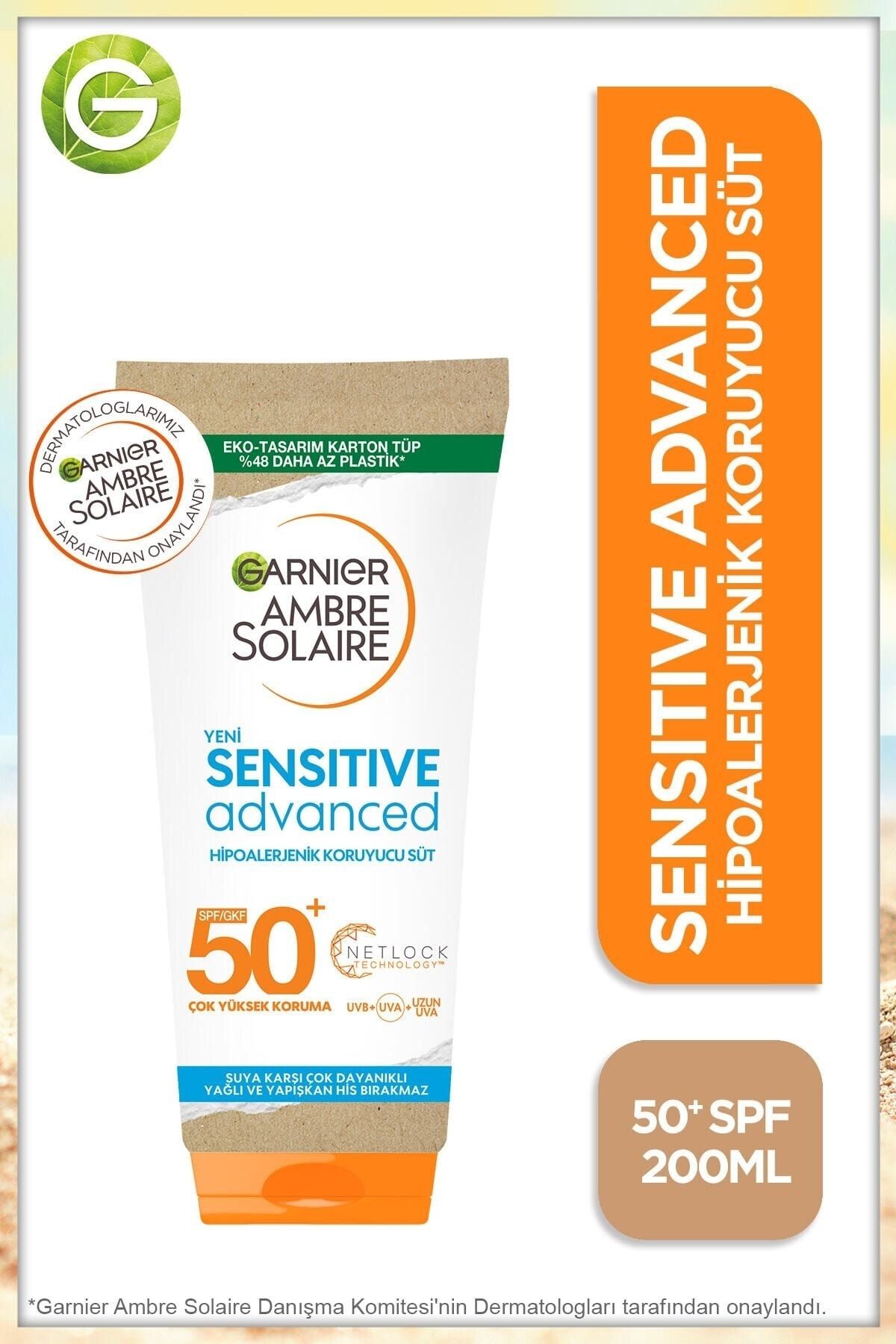 Keyonline -- Ambre Solaire Sensitive Advanced Güneş Koruyucu Süt Gkf50.. 200ml