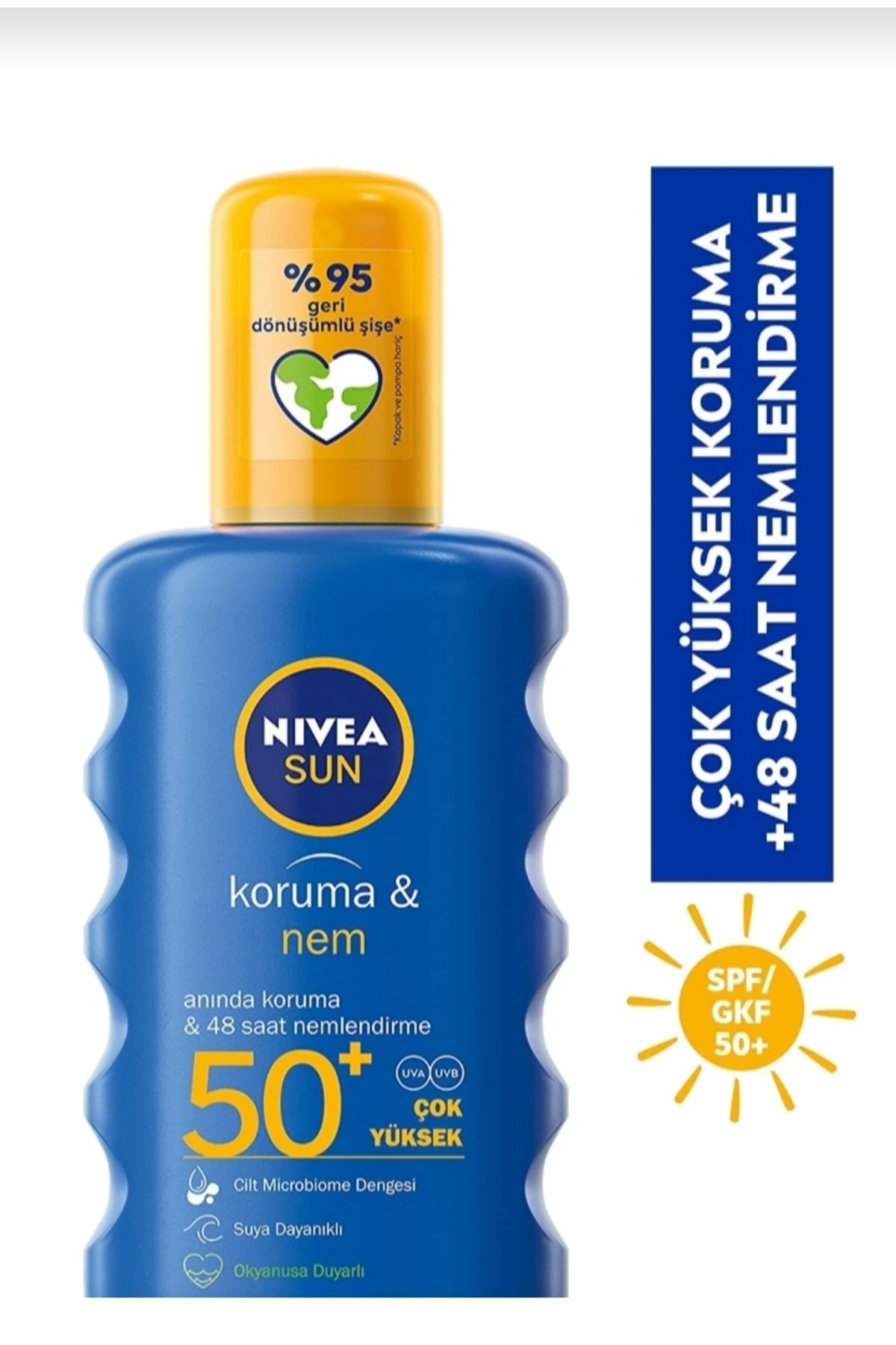 NIVEA Sun Spf 50 Koruma & Nemlendirici Güneş Kremi Sprey 250 ml Yüksek ...