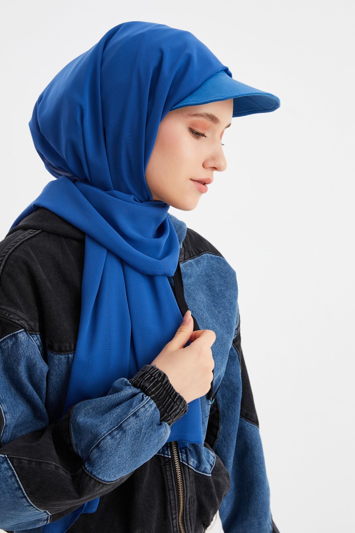 Butikgiz شال ابریشمی چند پارچه ابریشمی زنانه با حجاب و جفت کلاه گیره شانه دار نخی - راحت و فوق العاده سبک