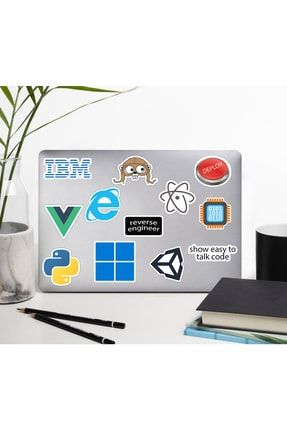 Yazılım & Yazılımcı Laptop Notebook Tablet Etiket Sticker Set P29 HDSTCKR-805