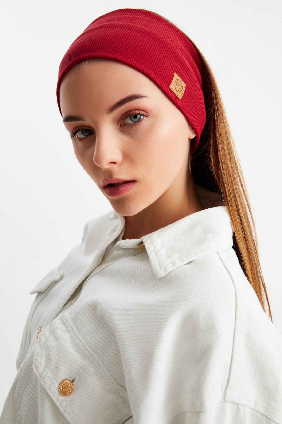 Kadın Pamuklu Kaşkorse, Kaymaz, Terletmez, Ultra Hafif, Spor Saç Bandı Bandana Buff