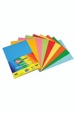 Renkli Fotokopi Kağıdı A4 Boyutunda Renkli 100'lü 10 Farklı Renk SatrikFotokopiKağıdı100x