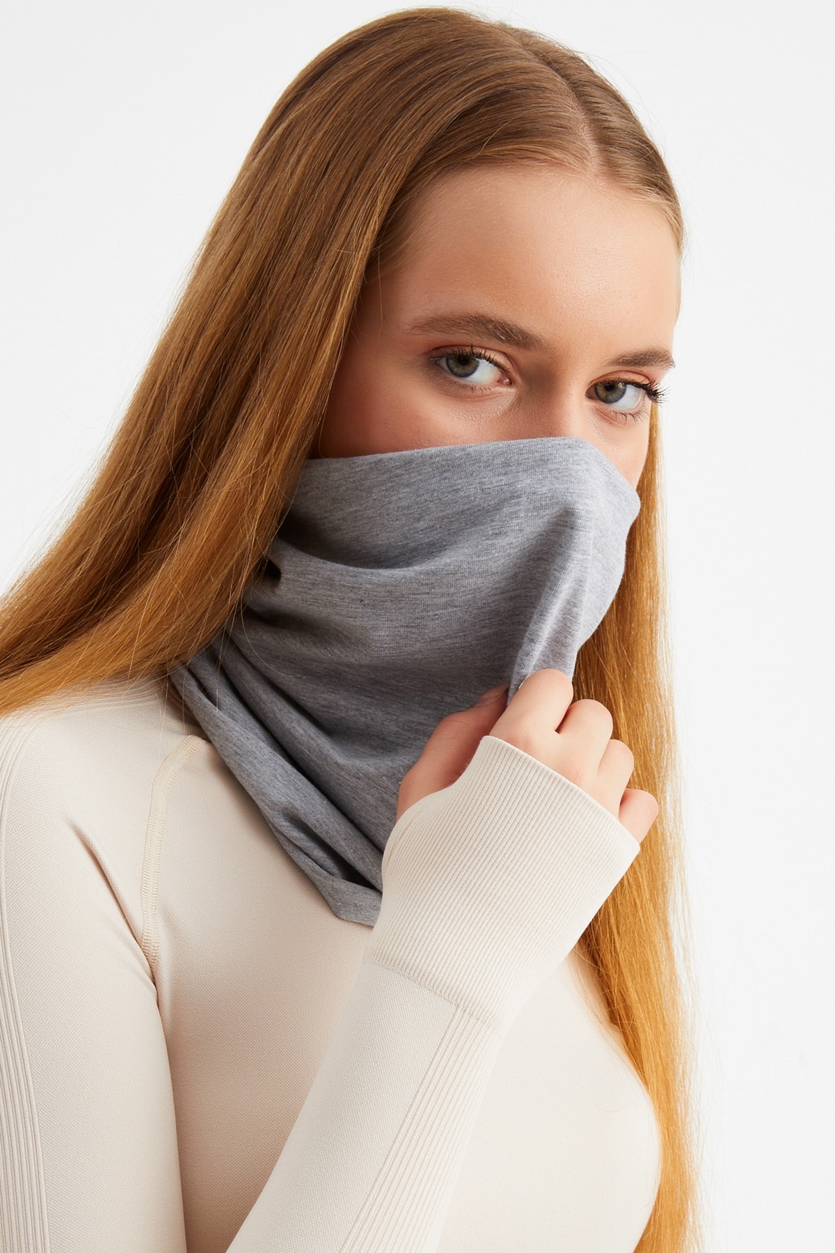 Kadın 4 Fonksiyonlu Koruyucu, Pamuklu, Esnek, Terletmez, Bandana, Boyunluk, Buff, Maske 5