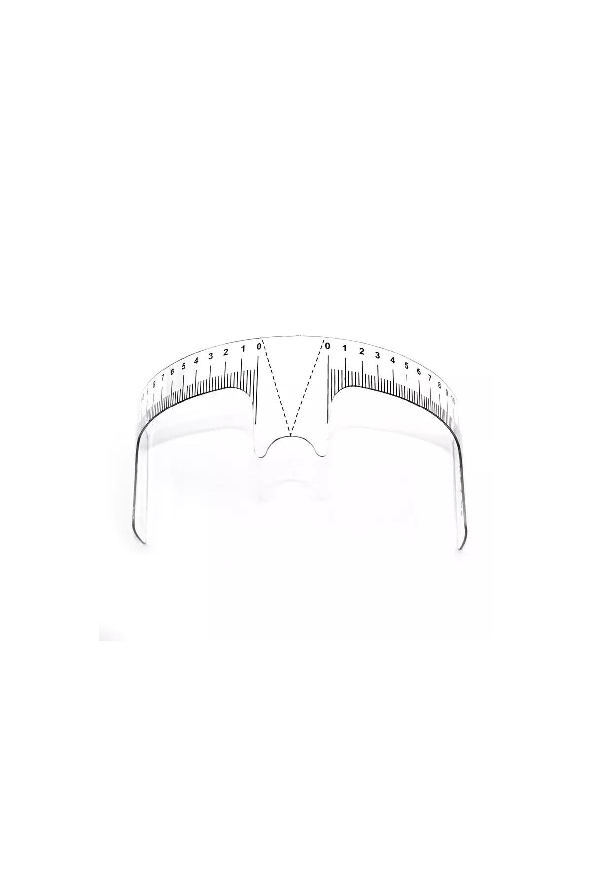 Full Beauty Plastik Kaş Tasarım Cetveli Çok Kullanımlık Kalıcı Makyaj Microblading