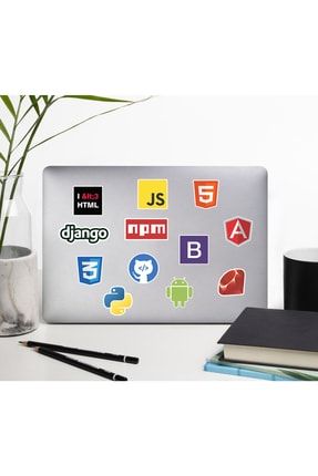 Yazılım & Yazılımcı Laptop Notebook Tablet Etiket Sticker Set P3 HDSTCKR-606