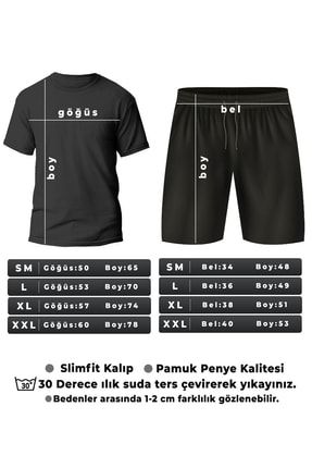 Summer Uzay Temalı Şort T-shirt Eşofman Takımı MW-RENKLISATURN