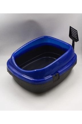 Mavi Açık Kedi Kum Kabı Açık Tuvalet KEDIACIK