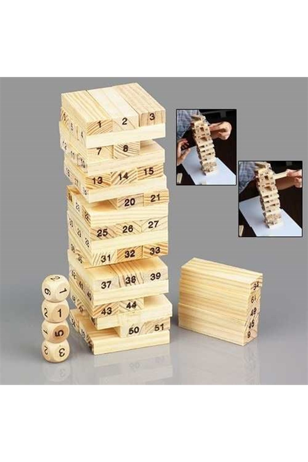 FırsatYeri Ahşap Denge Beceri Oyunu 48 Parça 6.9 cm x 2.2 cm x 1.3 cm Renkli Eğlenceli Strateji Zeka Oyunu fotoğrafı 5 (önizleme)