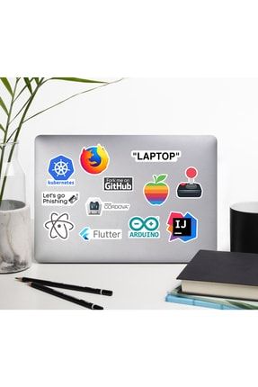 Yazılım & Yazılımcı Laptop Notebook Tablet Etiket Sticker Set P14 HDSTCKR-593