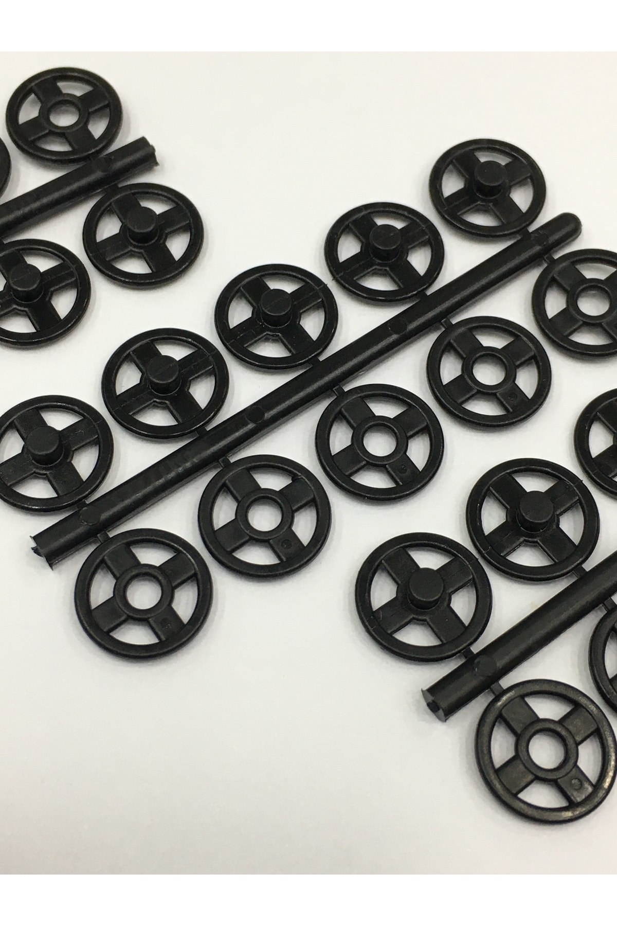 Snap Fastener Transparent Black 10 Mm Set of 15