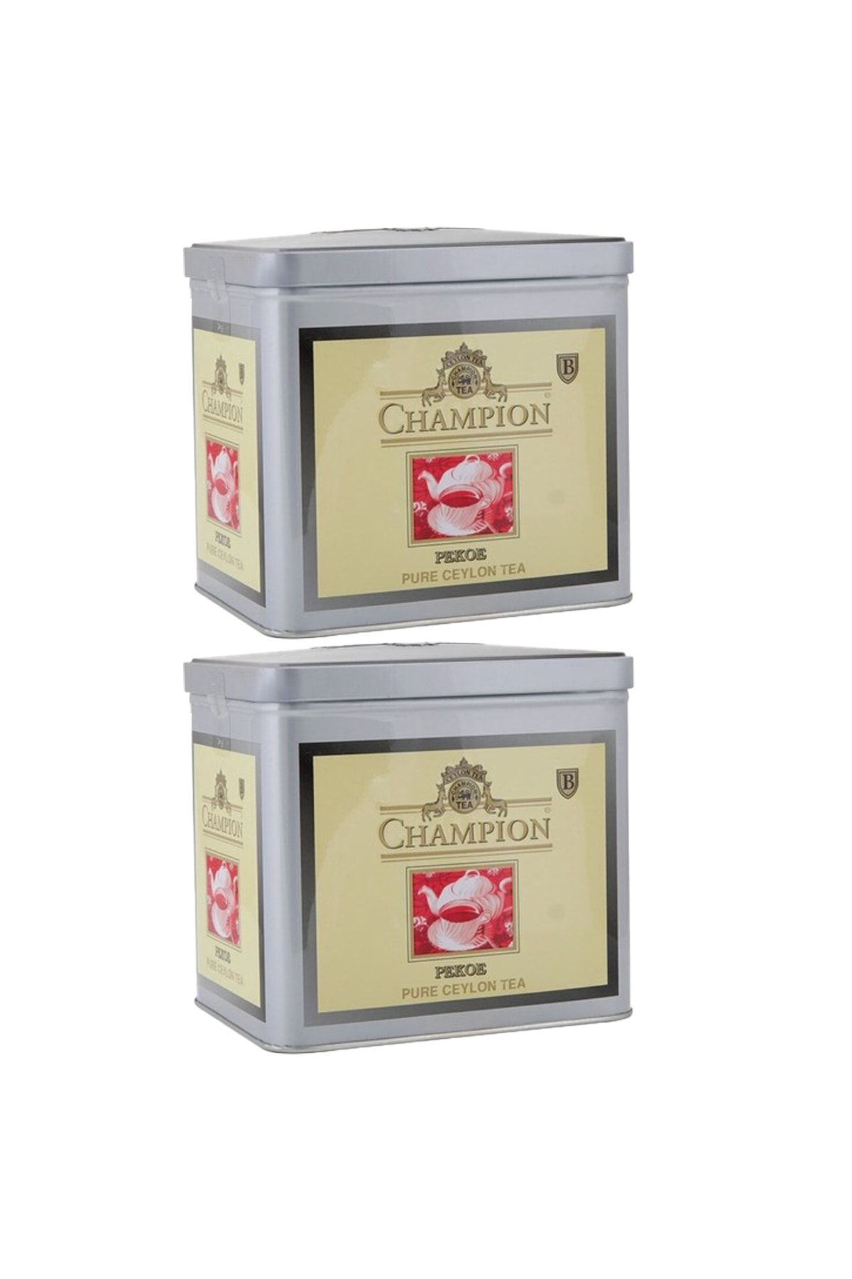 Beta Tea Champion Pekoe Saf Siyah Seylan Çayı Metal Ambalaj 250 G X 2 Adet