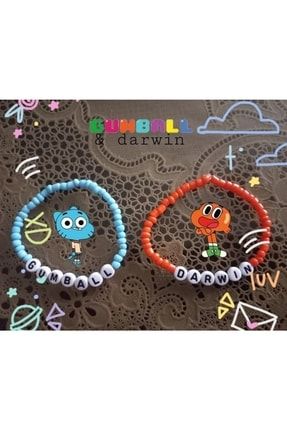 Gumball Ve Darwin Animasyonu Arkadaşlık Bileklik Seti GUMBALL