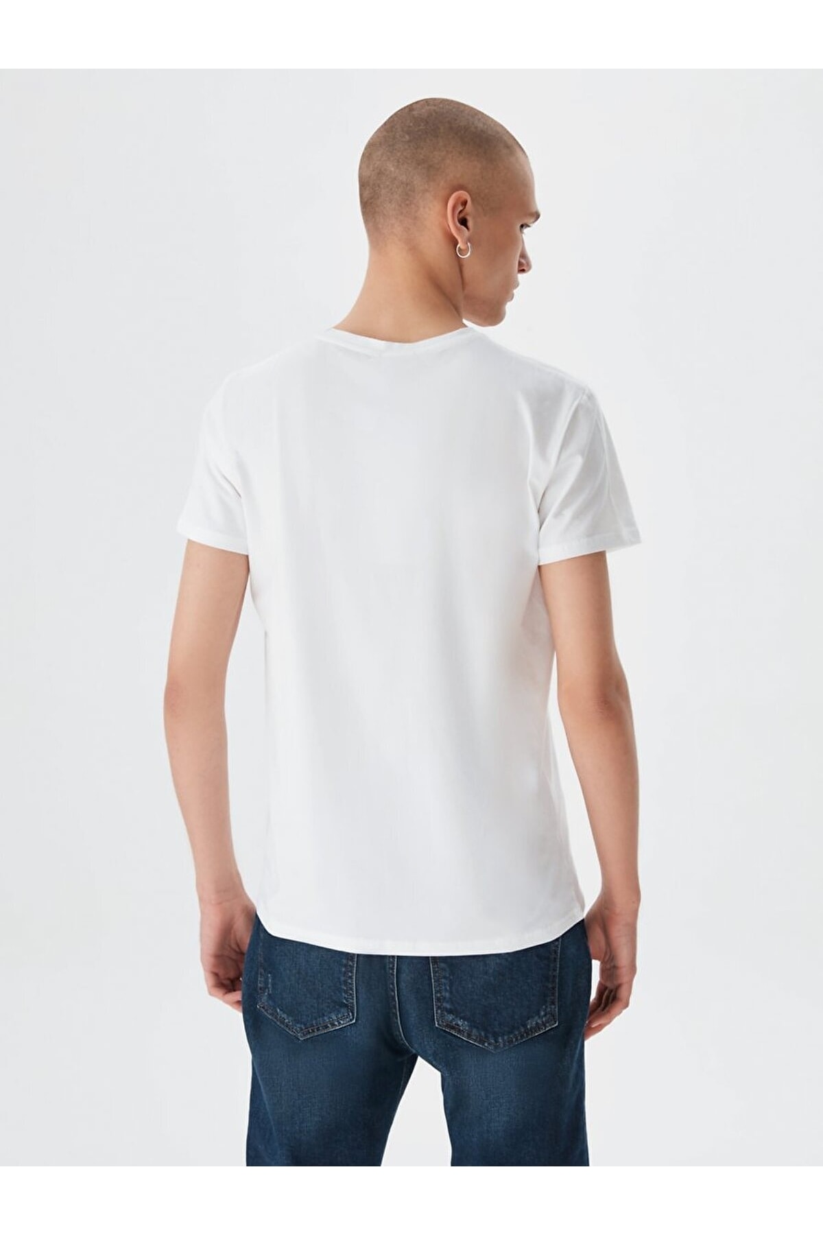 Ltb T-Shirt - White - Trendyol fit - Regular