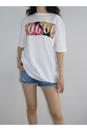 Vogue Baskılı T-shirt 060705