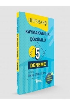 Hiyerarşi Kaymakamlık 5 Çözümlü Deneme 9786257262965