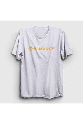 Unisex Beyaz Logo Binance Bitcoin T-shirt 322802tt