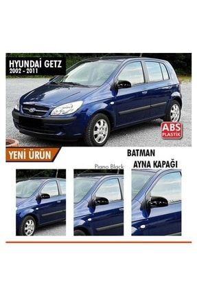Hyundai Getz 2002-2011 Batman Yarasa Ayna Kapağı Piano Black Abs Plastik SUS0008