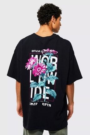 Siyah Worldwide Örme Erkek T-shirt SRN-WORLDWIDE