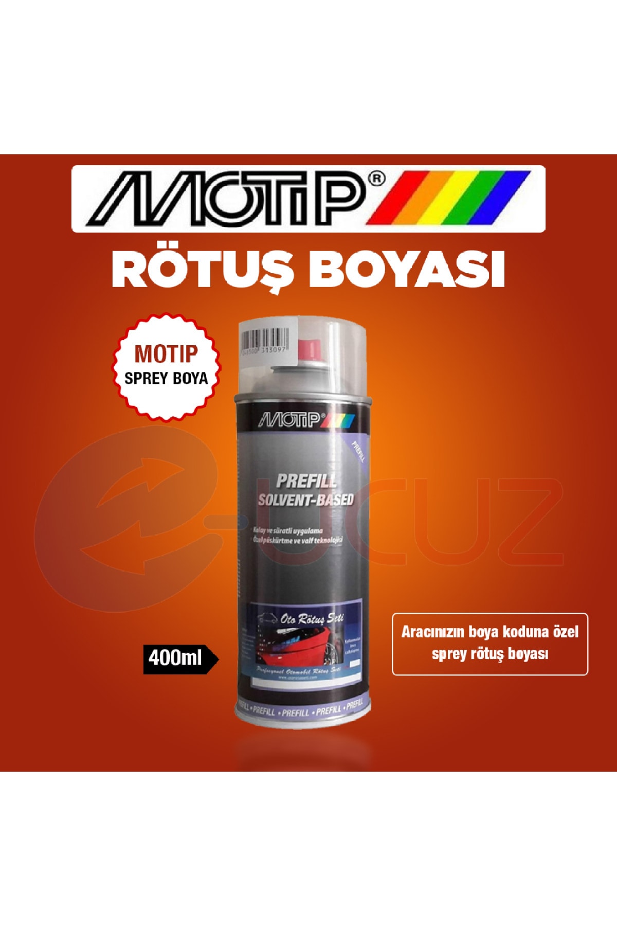 Genel Markalar Fiat 249/k Beyaz Sprey Rötüş Boyası 400 Ml