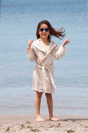 Kımono Müslin Bornoz Çocuk Plaj Kıyafeti Rıgel SS221906HK6