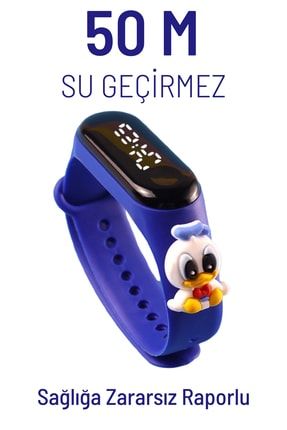 Disney Donald Duck Figürlü Led Dokunmatik Ekranlı Su Geçirmez Dijital Çocuk Kol Saati (lacivert) Ln13