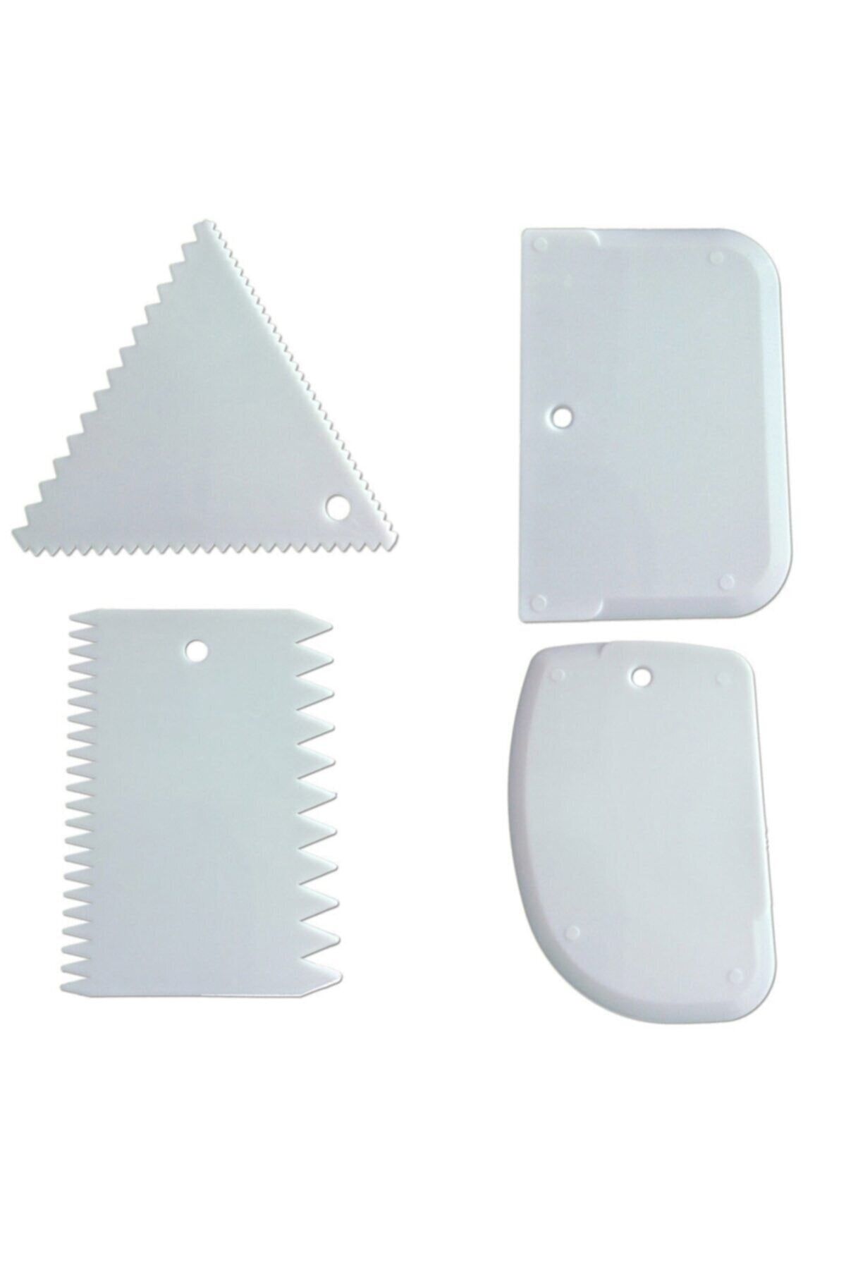 AGN STORE-4-Piece Dough Cutter Scraper Decorator Practical Set 2