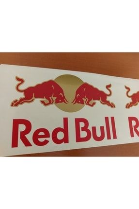 Redbull Sticker Ultra Kalite Altın Yaldız. Red Bull OtoStckrNo415