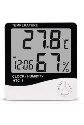 Htc-1 Kapalı Oda Lcd Elektronik Sıcaklık Nem Ölçer Dijital Termometre Higrometre Hava Istasyonu DWHTC-1