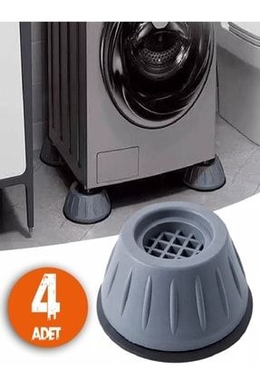 4'lü Çamaşır Makinesi Titreşim Engelleyici Stoper (10cm X 4cm) Kalsiyum-QTR028