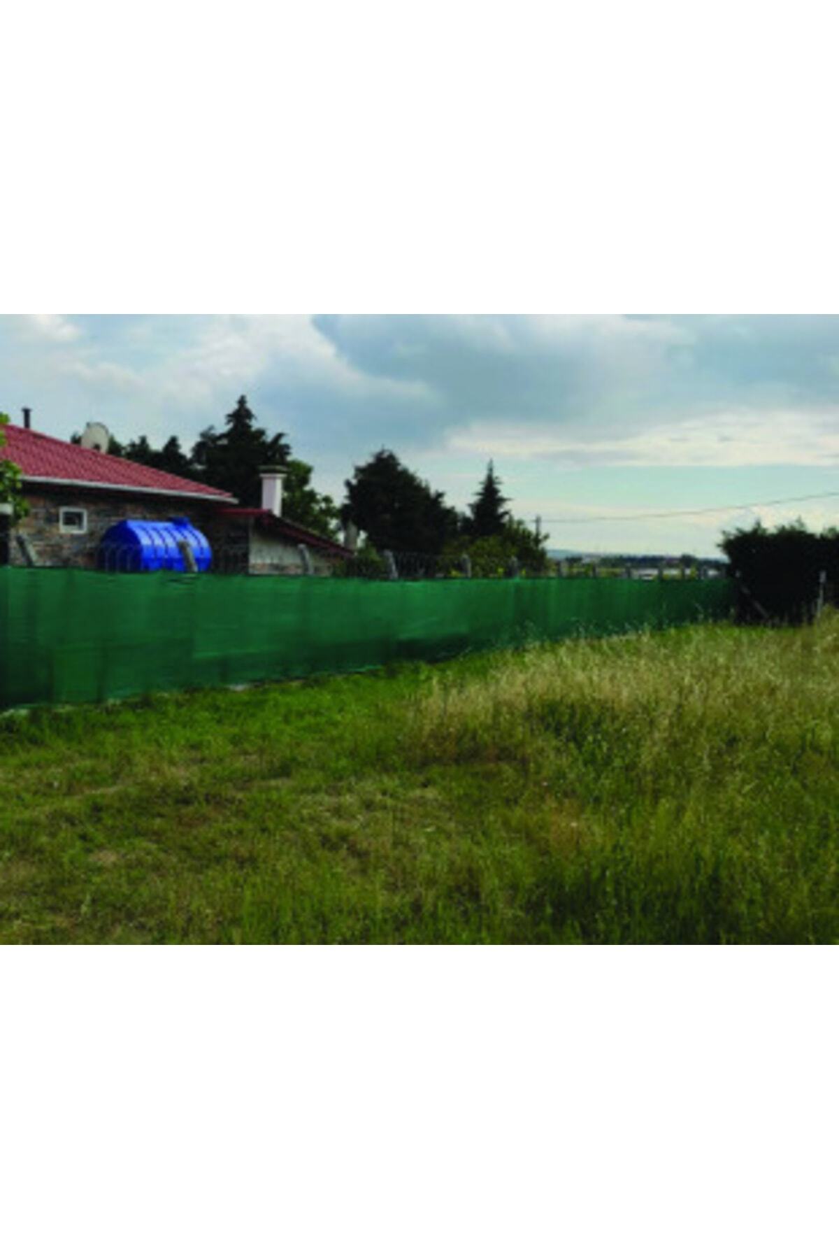 %95'lik 1.5m X 5m Gölgelik-bahçe Çit Filesi-şeritli Halkalı - Koyu Yeşil 6